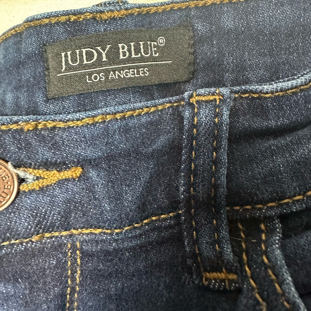 Judy Blue Dark Indigo Skinny Jeans SZ13/31 - Picture 2 of 5